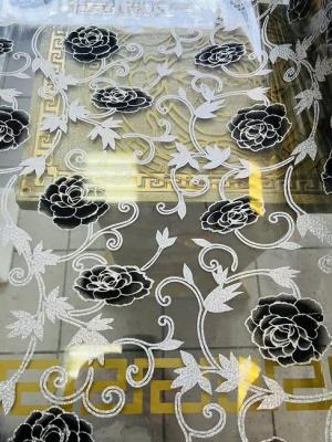 Schatzkiste1 Tischdecke Tischfolie Blumen Muster Maß nach Wunsch Tischschutz PVC 100cm, Gedruckt und glänzend