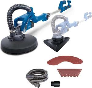 Scheppach Deckenschleifer DS930, max. 7500 U/min, 7500 U/min, 2500 m/min, (Set, 29-tlg), 2in1Trockenbauschleifer Langhalsschleifer