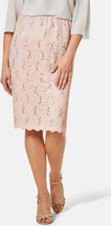 Schicker Rock aus elastischer Spitze - rosé - Gr. 23 von Goldner Fashion