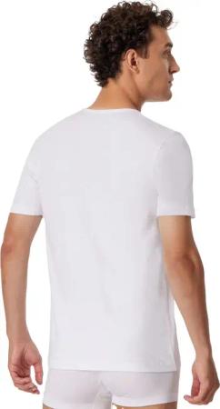 SCHIESSER - 2PACK T-shirt 4er Pack - Größe L - weiß