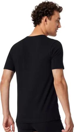 SCHIESSER - 2PACK T-shirt 4er Pack - Größe M - schwarz