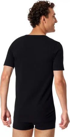 SCHIESSER - 2PACK T-shirt 4er Pack - Größe XL - schwarz