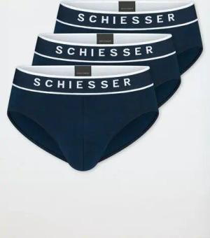Schiesser 3er Pack Herren Slips Biobaumwolle 95/5