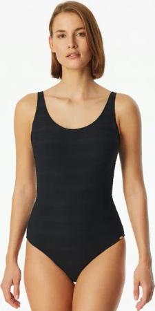 Schiesser Badeanzug Aqua mit feiner Streifenstruktur