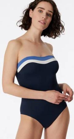 Schiesser Badeanzug Bandeau - Ocean Swim Bade-Anzug Schwimmen bauchweg