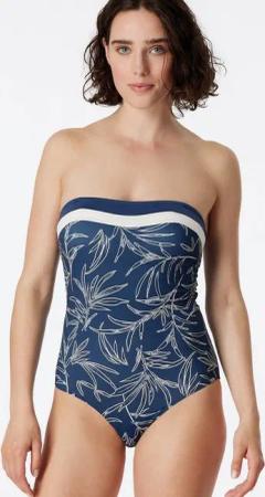 Schiesser Badeanzug Bandeau - Ocean Swim Bade-Anzug Schwimmen bauchweg