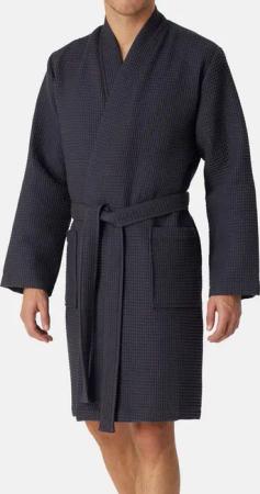 Schiesser Bademantel Waffel Piqué - Organic Cotton, Baumwolle, nicht relevant, Gürtel, Bademantel - Baumwolle - Mit Bindekordel und zwei aufgesetzten Taschen