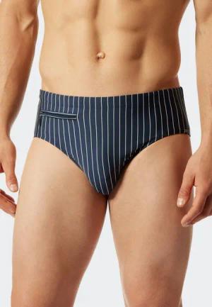 Schiesser Badeslip Nautical Casual mit weißen Streifen