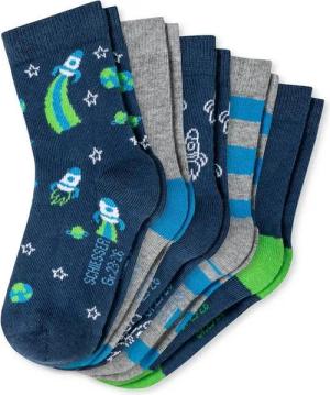 Schiesser Basicsocken 5-Pack 'Rakete'