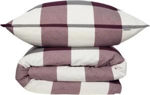 Schiesser Bettwäsche Alice aus weichem Baumwollflanell mit schlichtem Karo, Feinbiber, 2 teilig, Made in Green