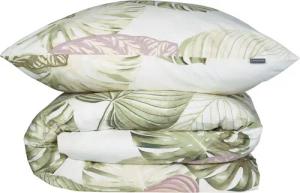 Schiesser Bettwäsche Bretta aus weicher Baumwolle mit filigranem Palmwedel-Muster, Renforcé, Made in Green