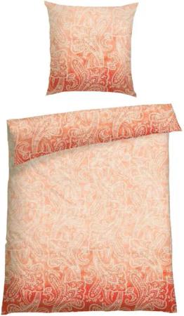 Schiesser Bettwäsche Claire aus weicher Baumwolle mit Paisleymuster in dezentem Farbverlauf, Renforcé, 2 teilig, MADE IN GREEN by OEKO-TEX®