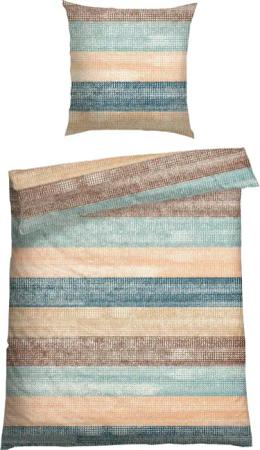 Schiesser Bettwäsche "Emilia aus weicher Baumwolle und texturierten Streifen" 2 Stk. tlg. MADE IN GREEN by OEKO-TEX