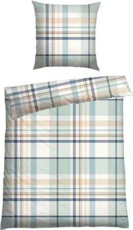 Schiesser Bettwäsche Ezra aus weicher Baumwolle und einem wunderschönen Karo, Renforcé, 2 teilig, MADE IN GREEN by OEKO-TEX®-zertifiziert