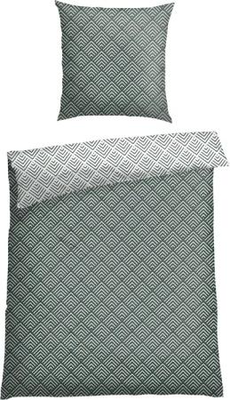 Schiesser Bettwäsche "Mabel aus weicher Baumwolle mit abstraktem Muster" 2 Stk. MADE IN GREEN by OEKO-TEX