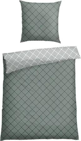 Schiesser Bettwäsche Mabel aus weicher Baumwolle mit abstraktem Muster, Renforcé, 2 teilig, MADE IN GREEN by OEKO-TEX®