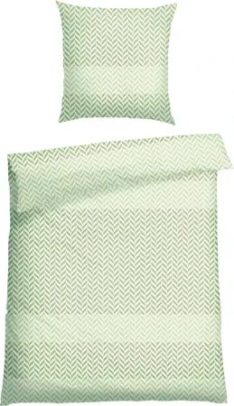 Schiesser Bettwäsche "Maribel aus weicher Baumwolle mit unaufgeregtem Fischgrätmuster" 2 Stk. MADE IN GREEN by OEKO-TEX
