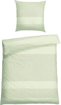 Schiesser Bettwäsche "Maribel aus weicher Baumwolle mit unaufgeregtem Fischgrätmuster" 2 Stk. MADE IN GREEN by OEKO-TEX