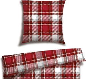 Schiesser Bettwäsche "Metor aus weichem Baumwollflanell mit Winterkaros" 2 Stk. Made in Green