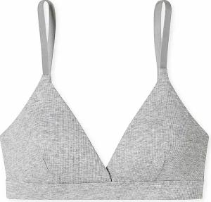 SCHIESSER BH mit herausnehmbaren Pads grau mel hellgrau | 75A