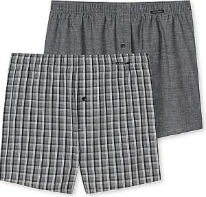 SCHIESSER Boxershorts 2er Pkg schwarz  grau | L