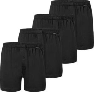 Schiesser Boxershorts 4er Pack Singel-Jersey (Spar-Set, 4-St) Boxershorts - Baumwolle - mit Eingriff - Atmungsaktiv