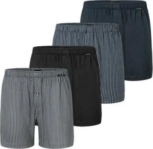Schiesser Boxershorts 4er Pack Singel-Jersey (Spar-Set, 4-St) Boxershorts - Baumwolle - mit Eingriff - Atmungsaktiv