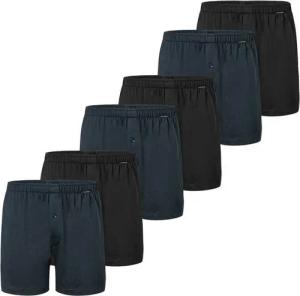 Schiesser Boxershorts 6er Pack Singel-Jersey (Spar-Set, 6-St) Boxershorts - Baumwolle - mit Eingriff - Atmungsaktiv