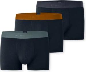 Schiesser Boxershorts 95/5 Multipacks (3er Pack) mit farblich abgesetztem, sportlichem Logo-Webgummibund