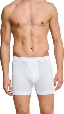 Schiesser Boxershorts "Essentials" mit Eingriff, bequeme Feinripp-Qualität, Soft-Bund