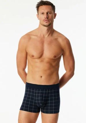 Schiesser Boxershorts Fine Interlock ohne Eingriff, Karo-Muster, Interlock-Qualität
