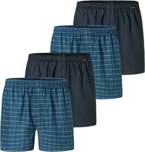Schiesser Boxershorts Herren Web-Boxershorts 4er Pack Baumwolle (Packung, 4er Pack)