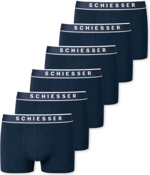 Schiesser Boxershorts Organic Cotton (6-St) mit sportlichem Webgummibund und SCHIESSER-Logo-Prägung im 6er Pack