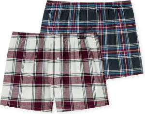 Schiesser Boxershorts X-Mas (2er-Pack) mit schwarzem SCHIESSER Weblabel
