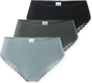 Schiesser Brasilslip Modern Multipacks (3er Pack) Spitzenbänder, Single-Jersey, Baumwollmischung