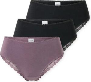 Schiesser Brasilslip Modern Multipacks (3er Pack) Spitzenbänder, Single-Jersey, Baumwollmischung
