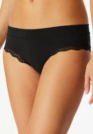 Schiesser Brasilslip Unique Cotton feine Spitze an den Beinausschnittten
