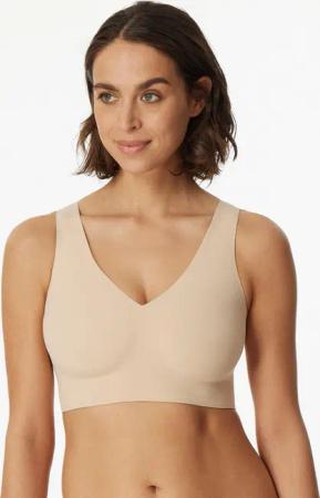 Schiesser Bustier Invisible Soft Microfaser, Lasercut-Abschlüsse, V-Ausschnitt