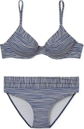 Schiesser Damen Bügel-Bikini Aqua Sea Blossom