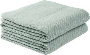 Schiesser Duschtücher Turin aus 100% Baumwolle in dezenter Reiskornoptik, Frottier (Set, 2-St), MADE IN GREEN by OEKO-TEX®
