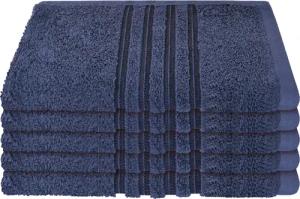 Schiesser Gästehandtücher "Milano aus 100% Baumwolle mit eleganter Bordüre in Hoch-Tief-Optik" Made in Green