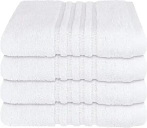 Schiesser Handtücher Milano aus 100% Baumwolle mit eleganter Bordüre in Hoch-Tief-Optik, Frottier (Set, 4-St), Made in Green