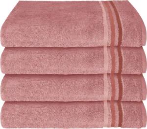 Schiesser Handtücher Skyline Color aus 100 % Baumwolle mit eleganter Streifenbordüre, Frottier (Set, 4-St), MADE IN GREEN by OEKO-TEX®