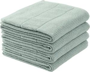 Schiesser Handtücher Turin aus 100% Baumwolle in dezenter Reiskornoptik, Frottier (Set, 4-St), MADE IN GREEN by OEKO-TEX®