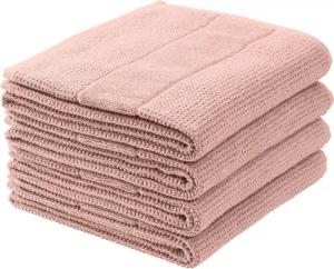 Schiesser Handtücher Turin aus 100% Baumwolle in dezenter Reiskornoptik, Frottier (Set, 4-St), MADE IN GREEN by OEKO-TEX®