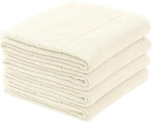 Schiesser Handtücher Turin aus 100% Baumwolle in dezenter Reiskornoptik, Frottier (Set, 4-St), MADE IN GREEN by OEKO-TEX®