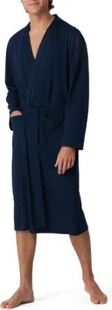 Schiesser Herren Bademantel blau