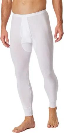 Schiesser Herren Lange Unterhose blau Baumwolle