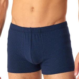 Schiesser Herren Shorts blau Baumwolle & Mix Gemustert