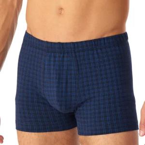 Schiesser Herren Shorts blau Baumwolle & Mix Gemustert
